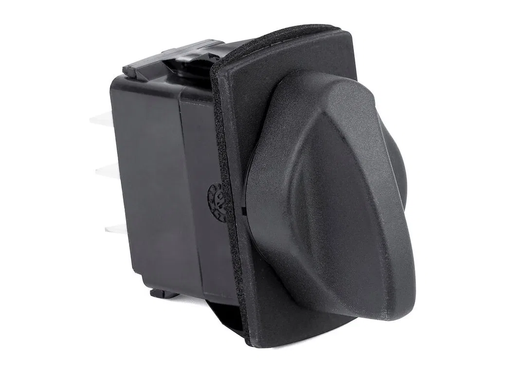 RS20040 – SIERRAMARINE Multi Purpose Switch, On-On-On Rotary Switch Non-Illuminated Black